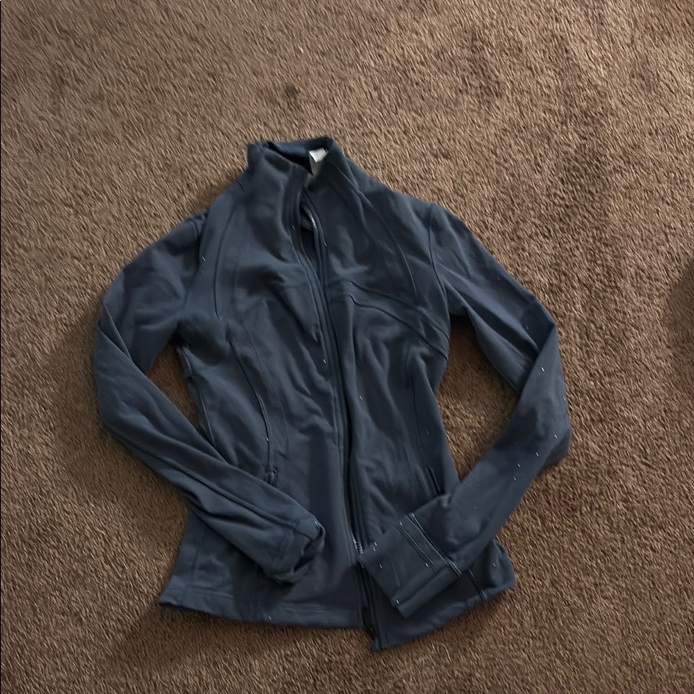 Lululemon Athletica Gray Utility Jacket Stand-Up Collar